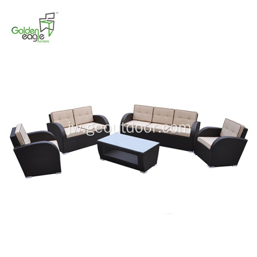 5 pcs Taman populer set sofa sofa sing apik banget